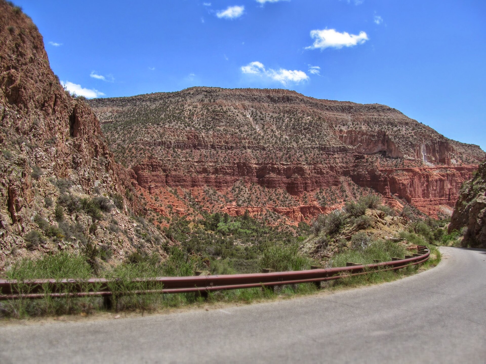 The Jemez Mountains viewed from Forest Road 376 in Jemez Springs, New Mexico