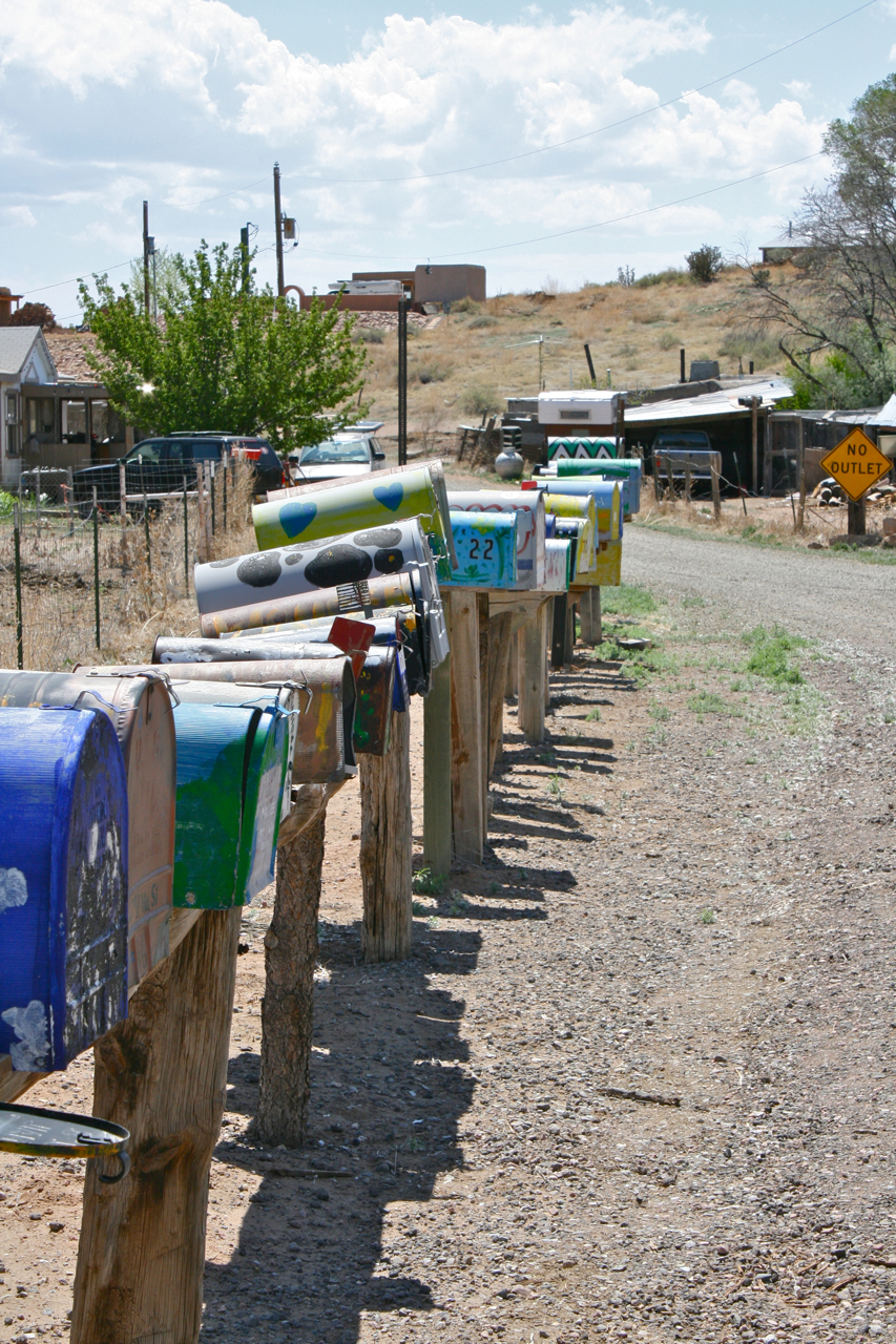 Mailboxes in Galisteo, New Mexico