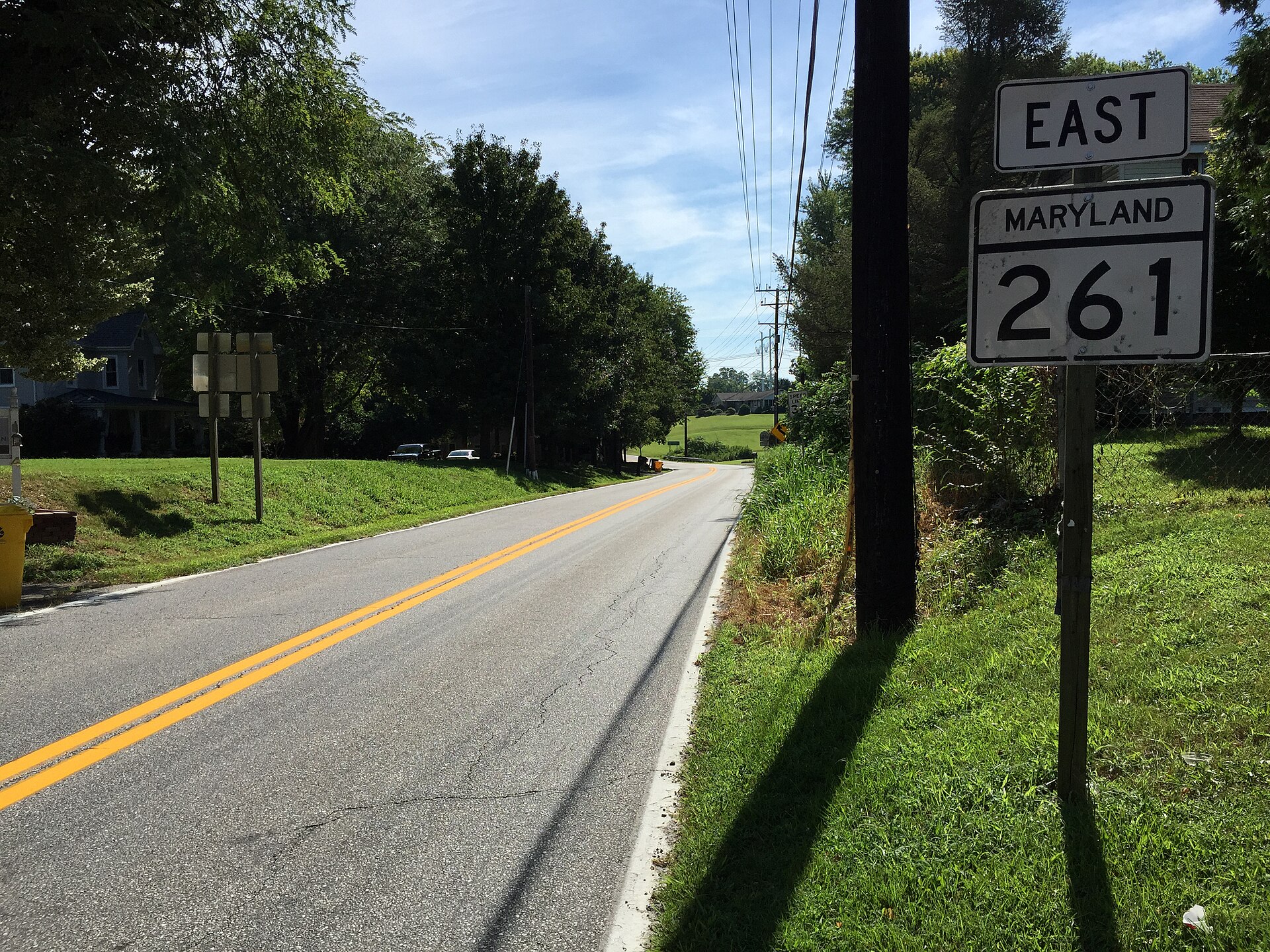 Friendship Road (MD 261) at Old Solomons Island Road in Friendship, Maryland