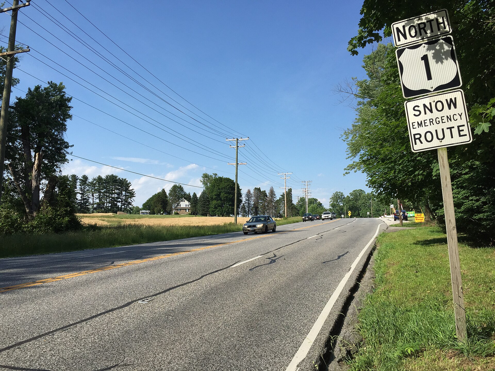 U.S. Route 1 just north of the Little Gunpowder Falls in Harford County, Maryland