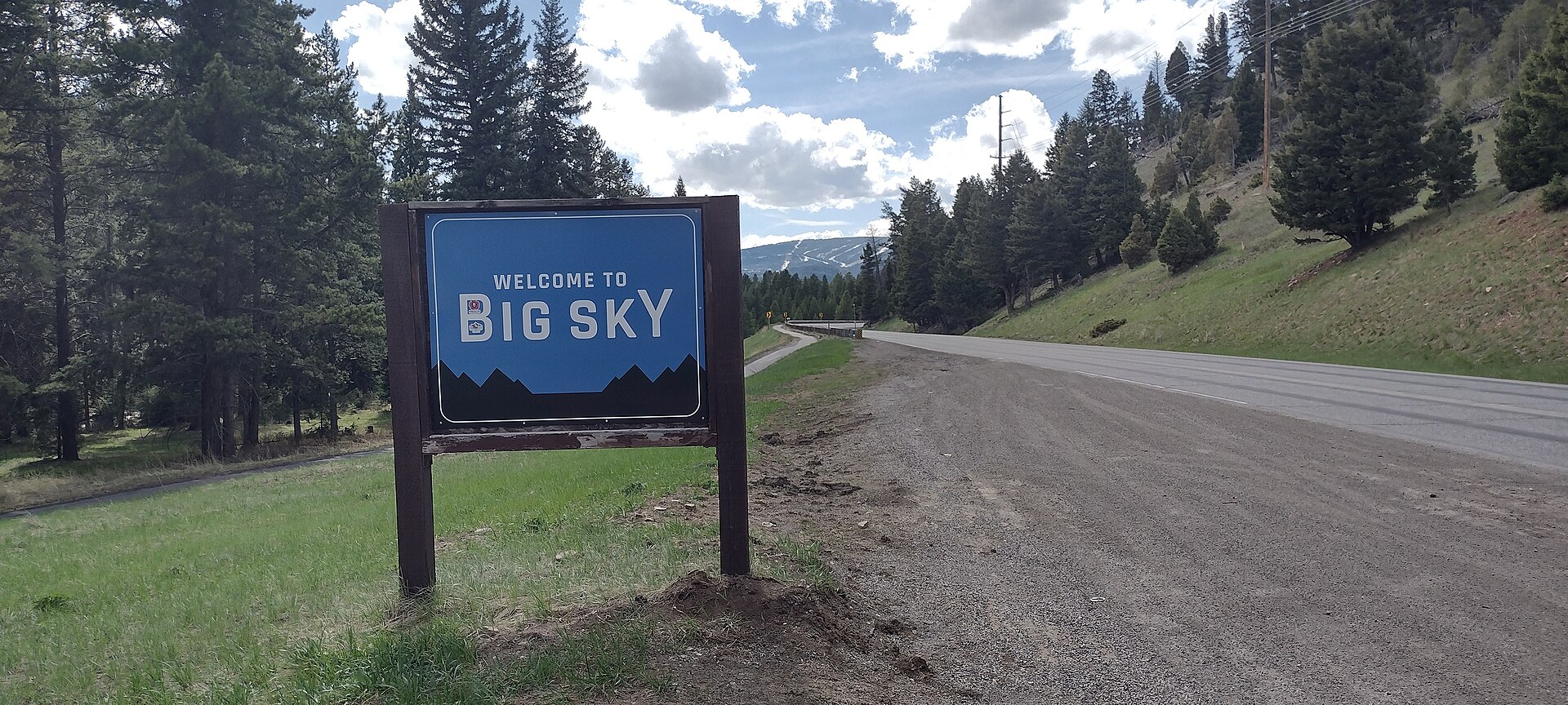 Big Sky Montana Welcome Sign