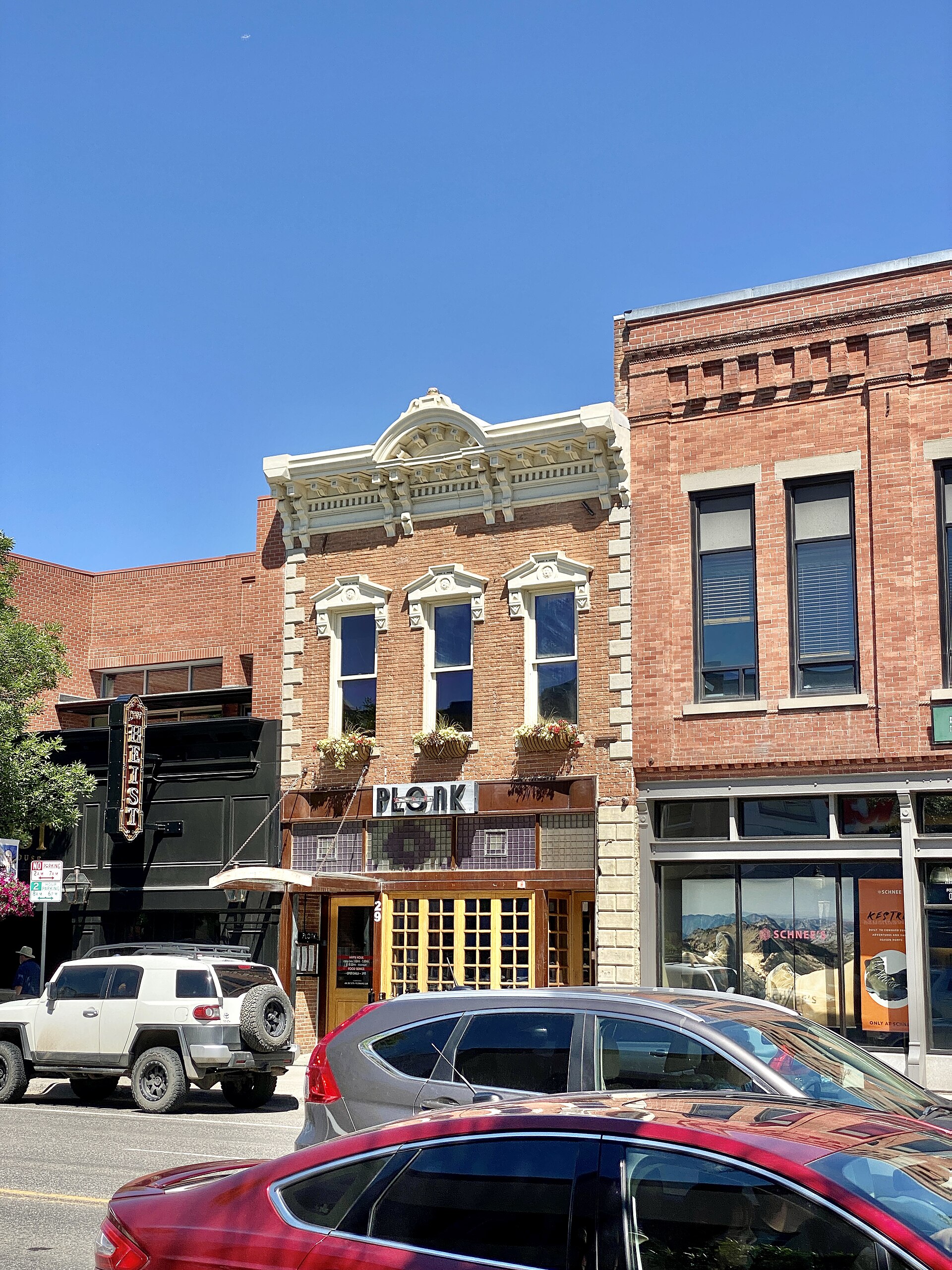Historic brick building on Main Street Bozeman