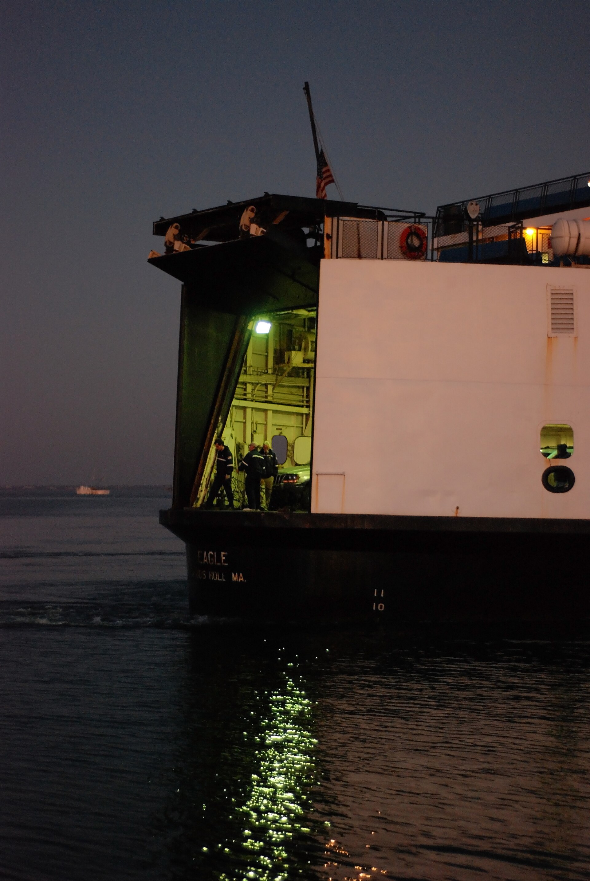about to dock