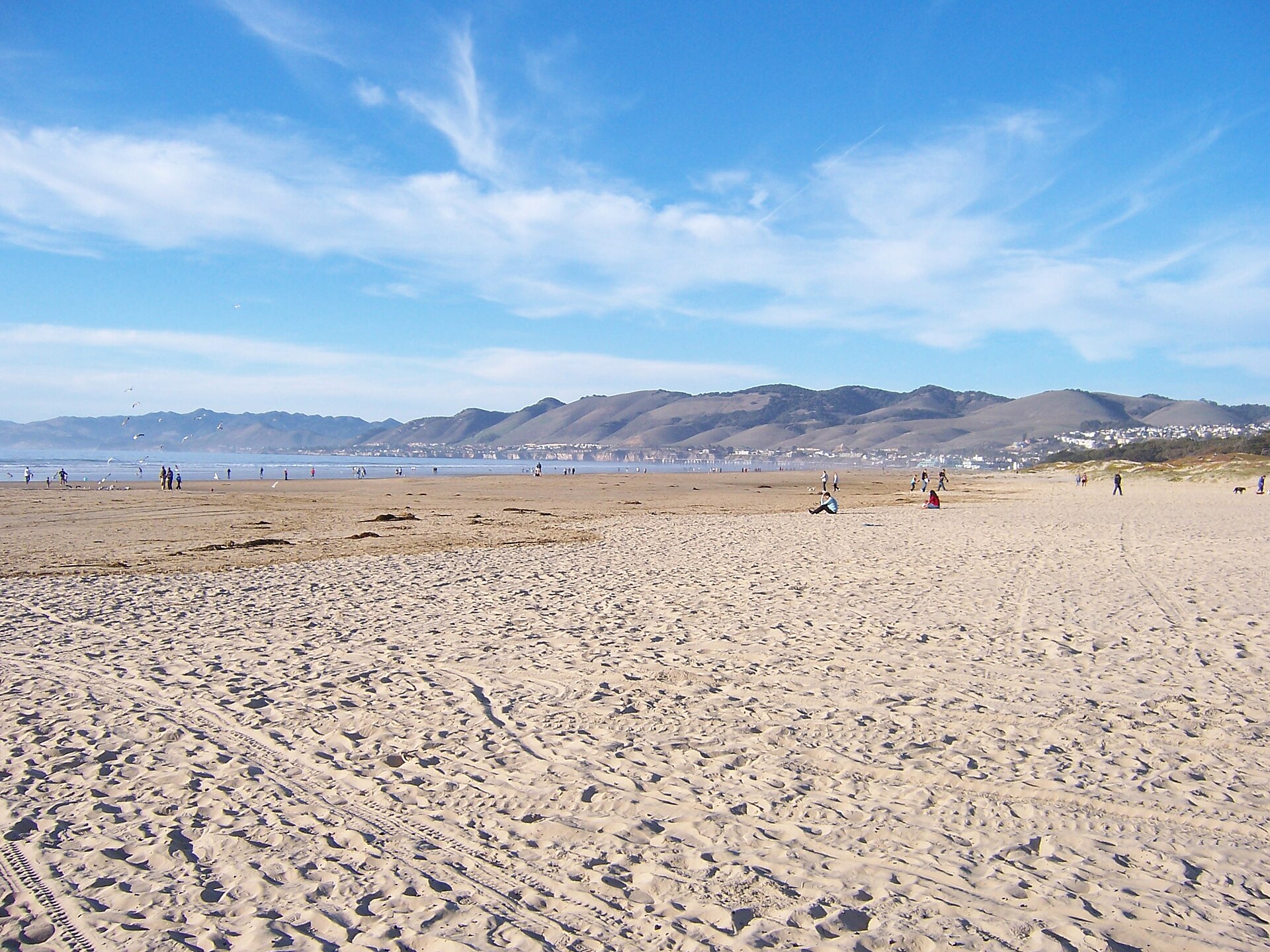 The beach at Grover Beach, California