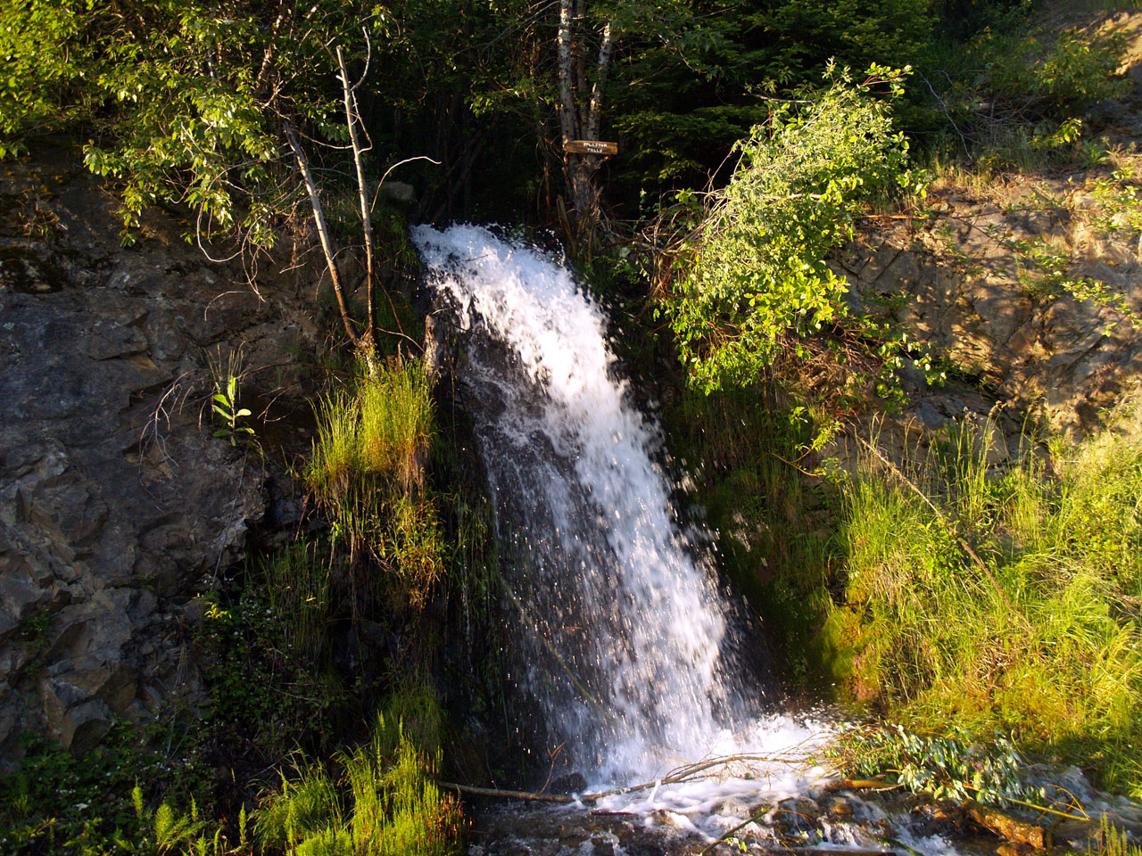 Splashum Falls in Hope, Idaho.
