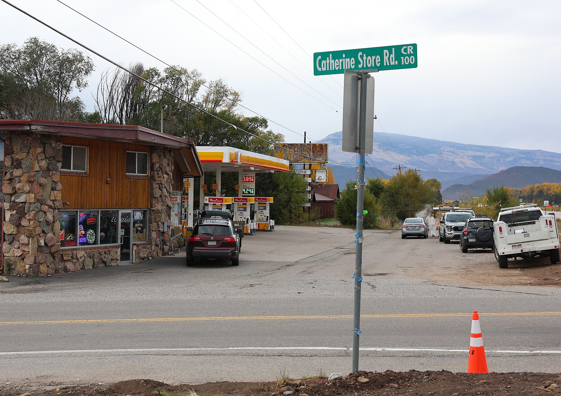 A view of part of Mulford, Colorado , a census-designated place in Garfield County . The road in the picture, Catherine Store Road (also known as Garfield County Road 100) is the border between...