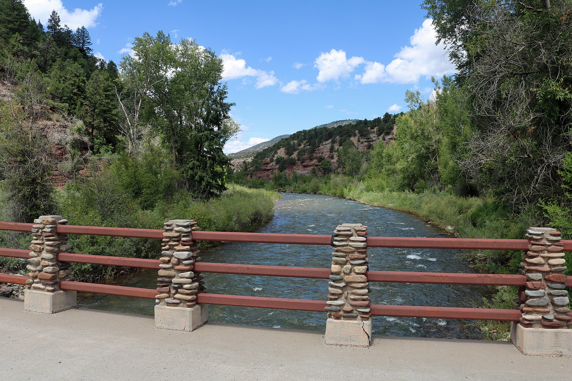 The San Miguel River in Placerville, Colorado.