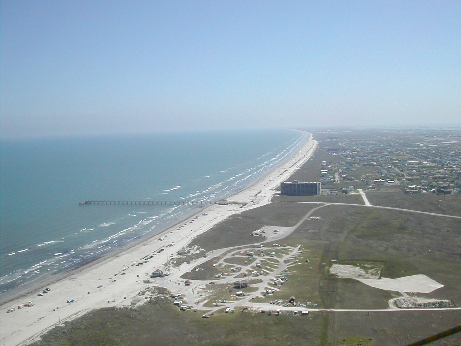 Mustang Island beach at Port Aransas, Texas