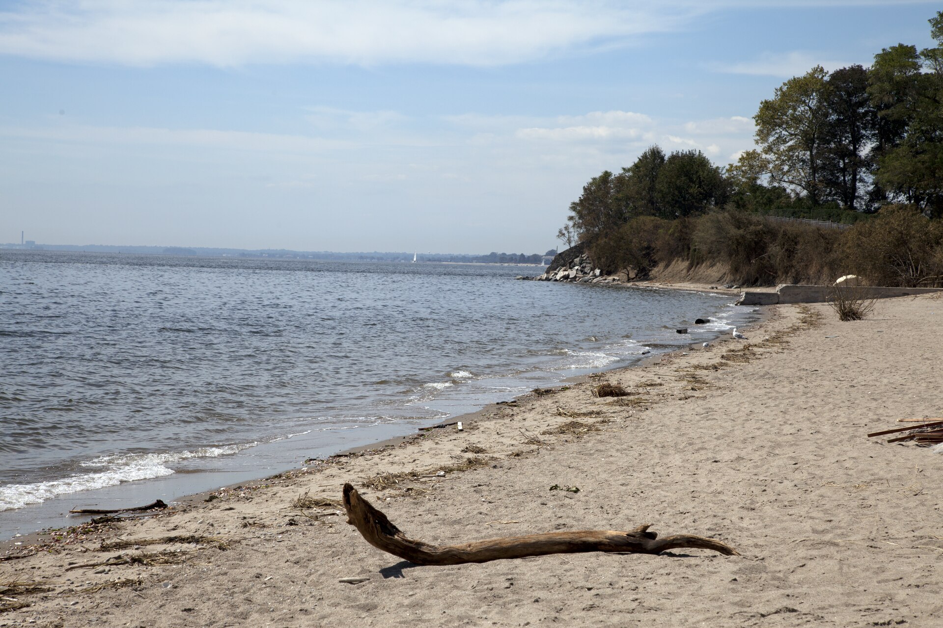 Title: Beach in Southport, Connecticut looking out over Long Island Sound Physical description: 1 photograph : digital, tiff file, color. Notes: Title, date, and keywords provided by the...
