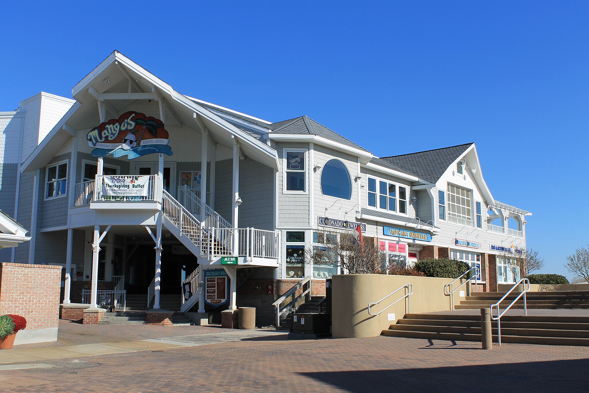 A boardwalk building at Bethany Beach Delaware.