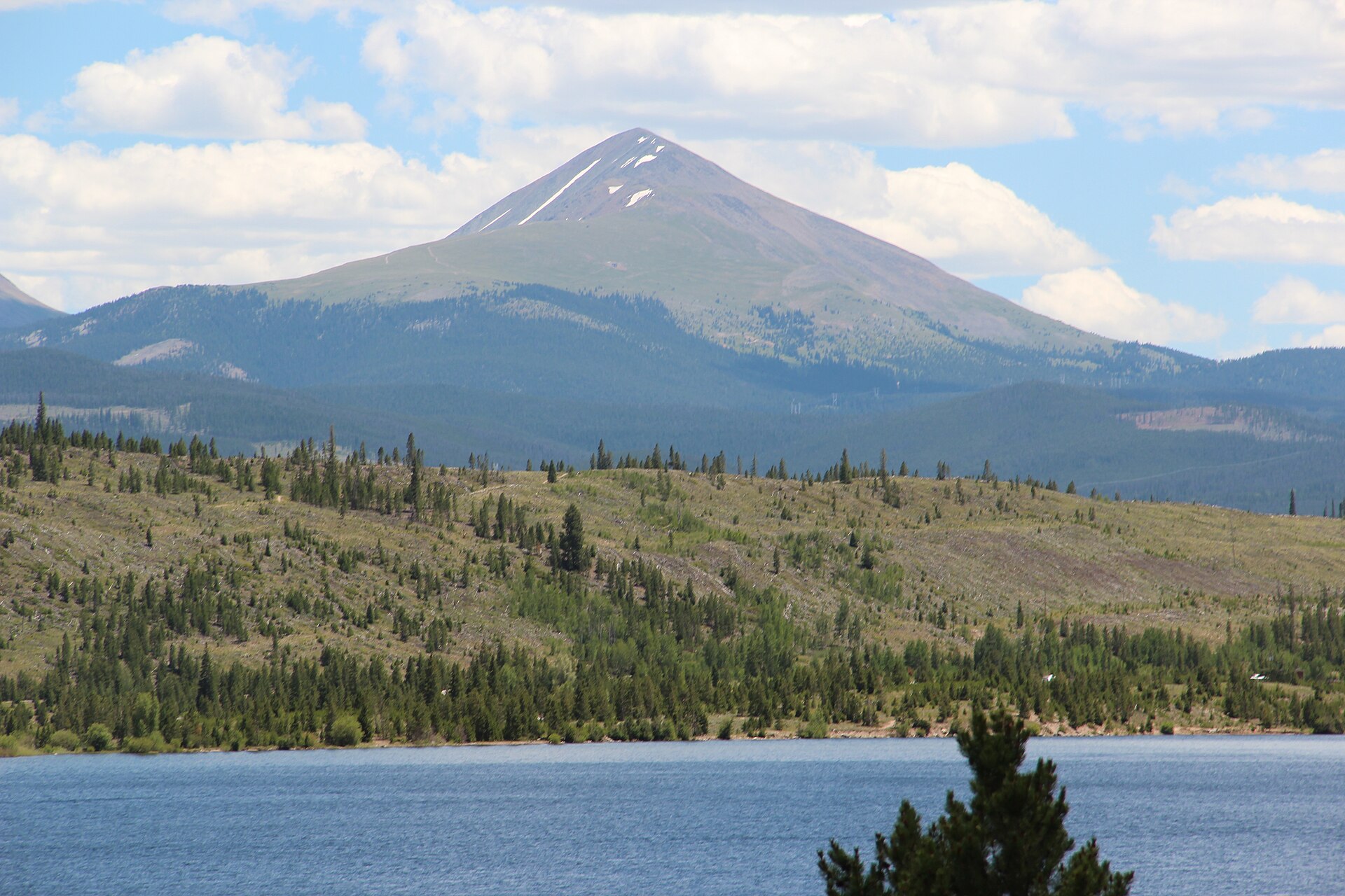 Bald Mountain viewed from Dillon Reservoir