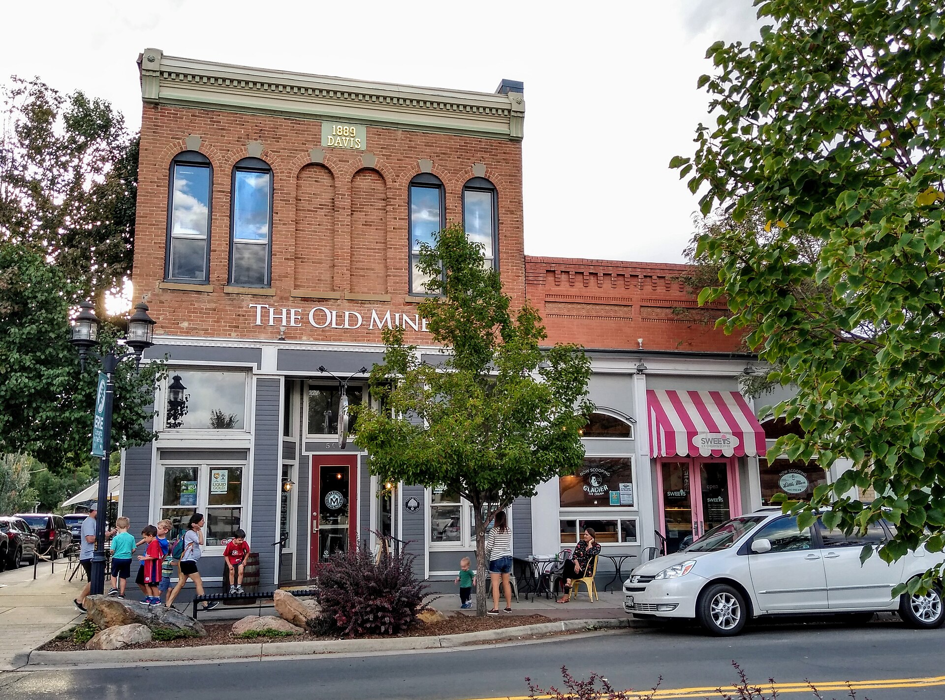 Historic brick building in downtown Erie Colorado