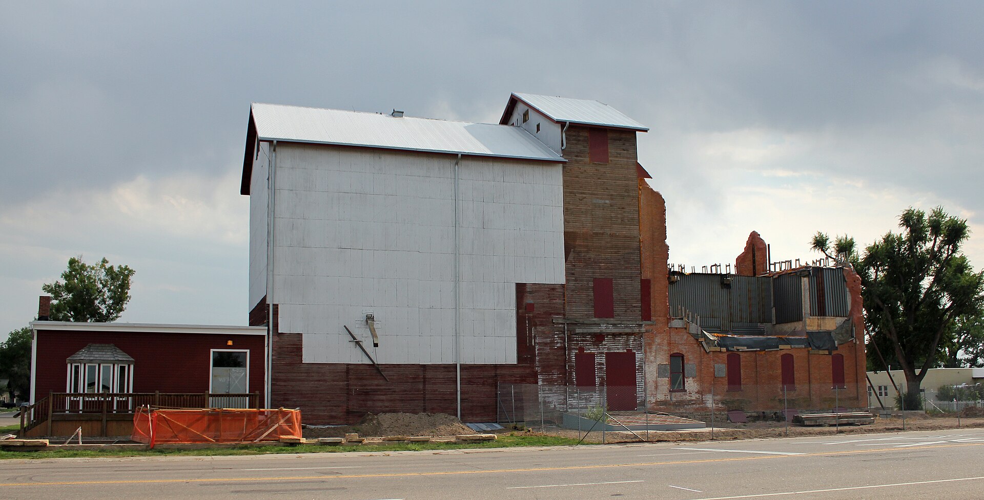 The historic Windsor Milling and Elevator Company building on Main Street in Windsor, Colorado.