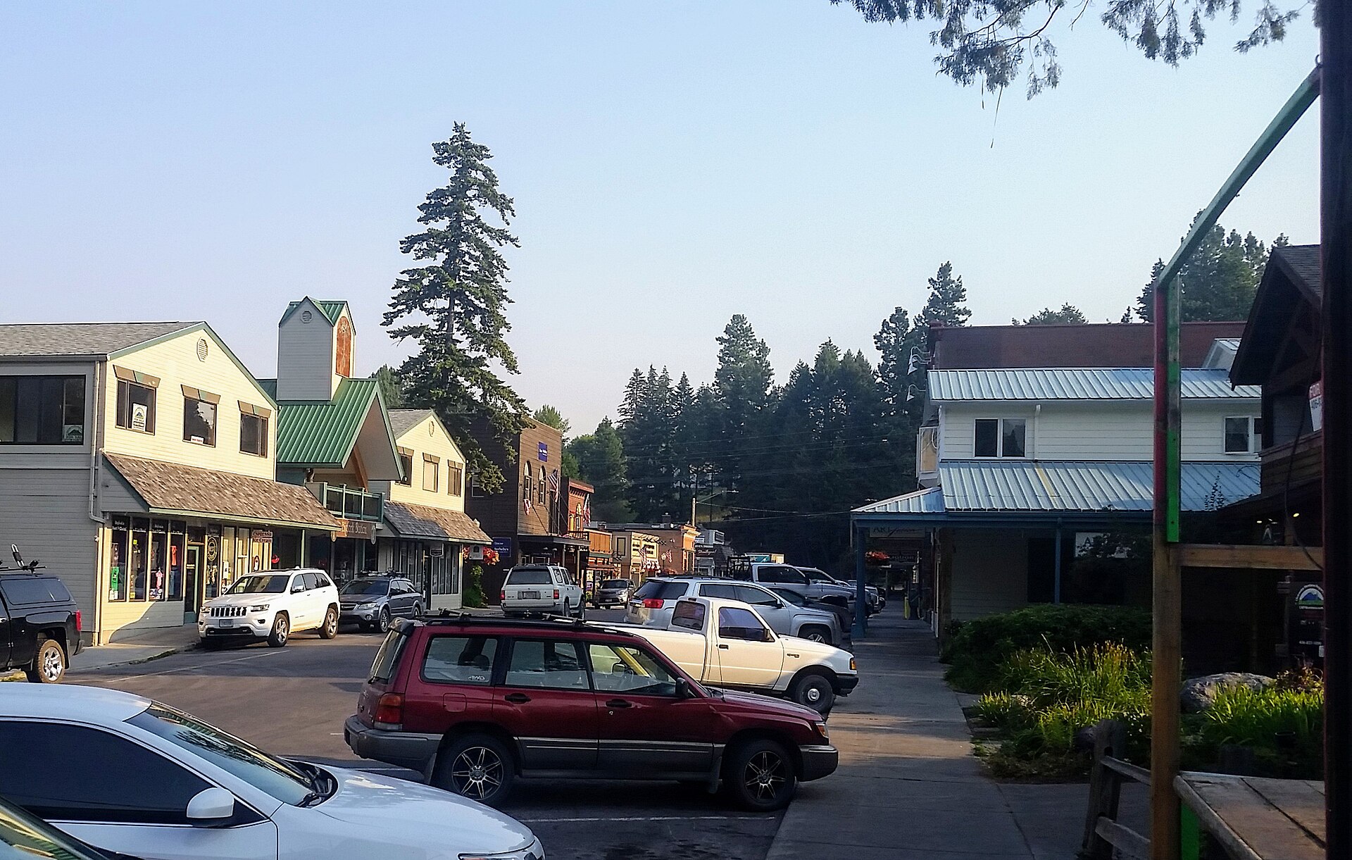 Downtown Bigfork, Montana.
