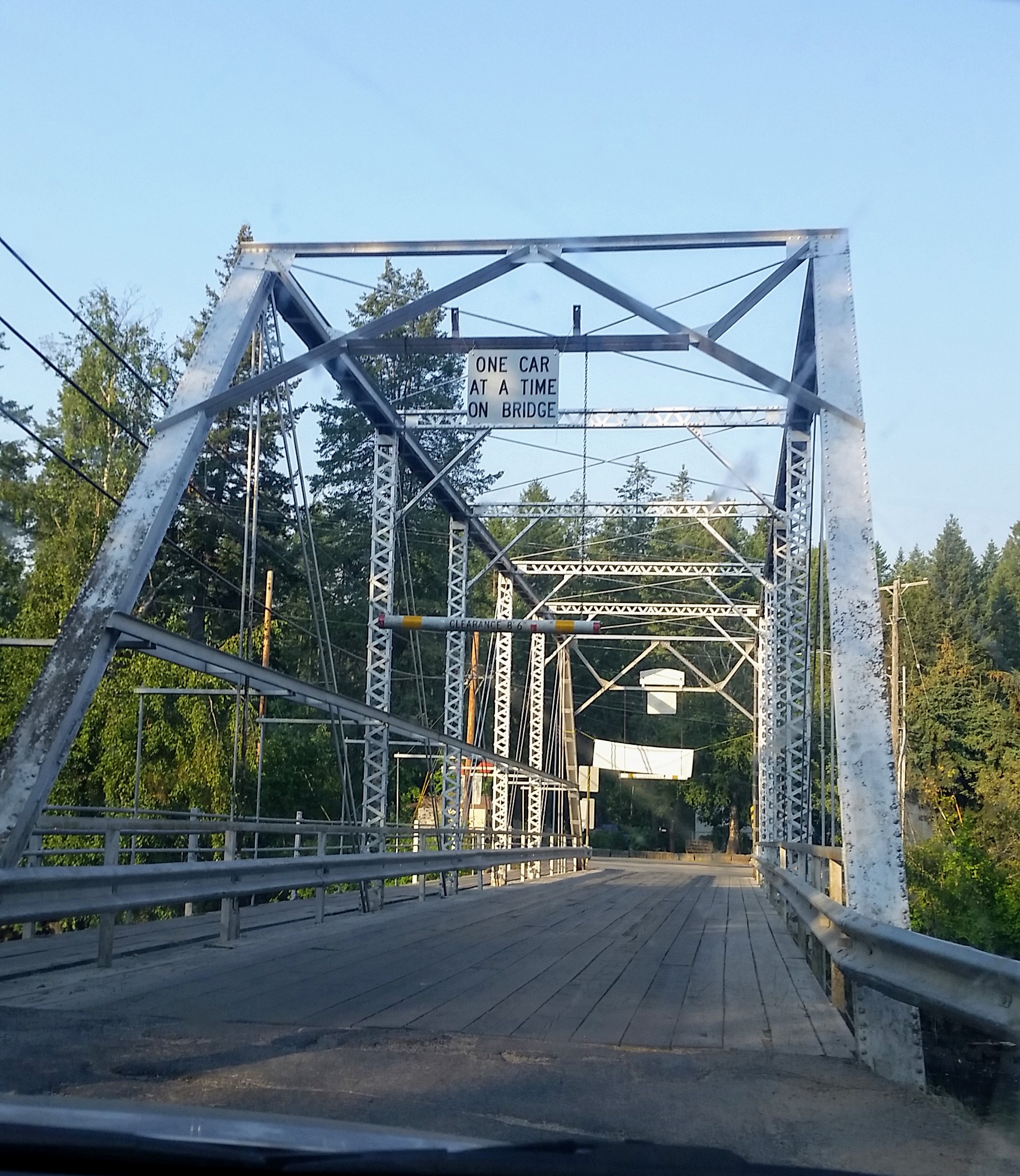 The bridge over the Swan River in Bigfork.