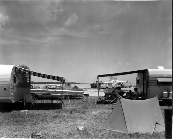 Historic campsites at Knights Key Park Campground in Marathon, Florida