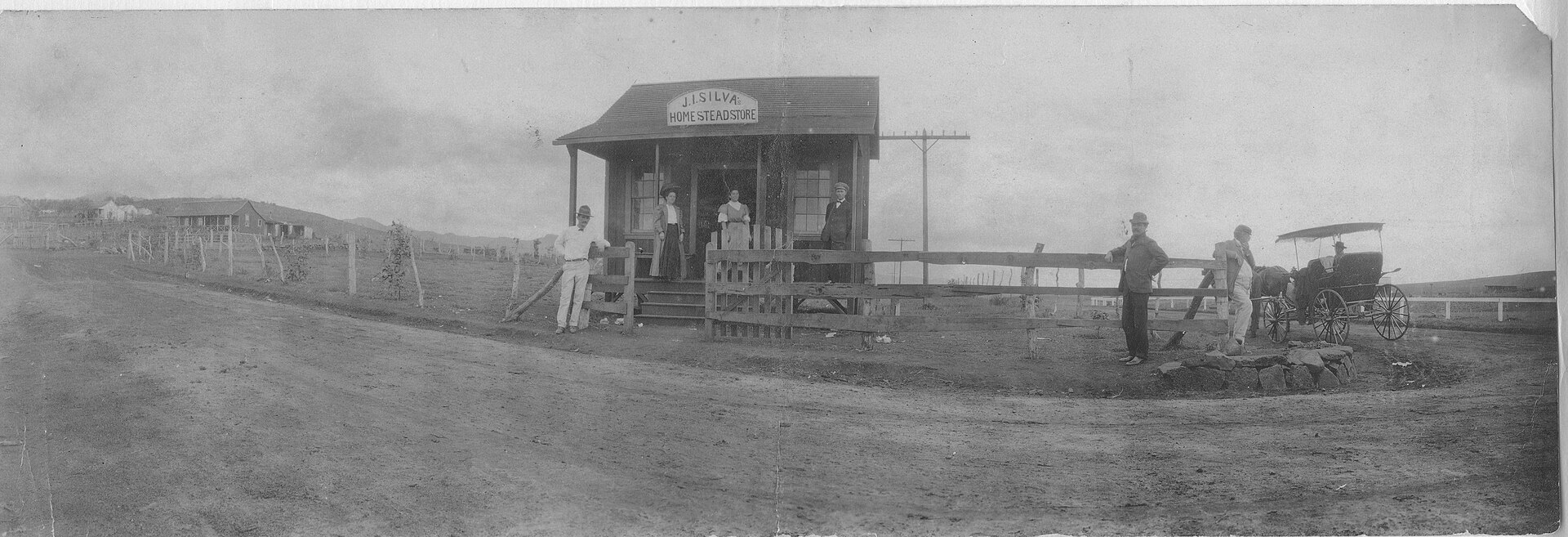 The historic J.I. Silva Homestead Store in Eleele, Kauai, Hawaii
