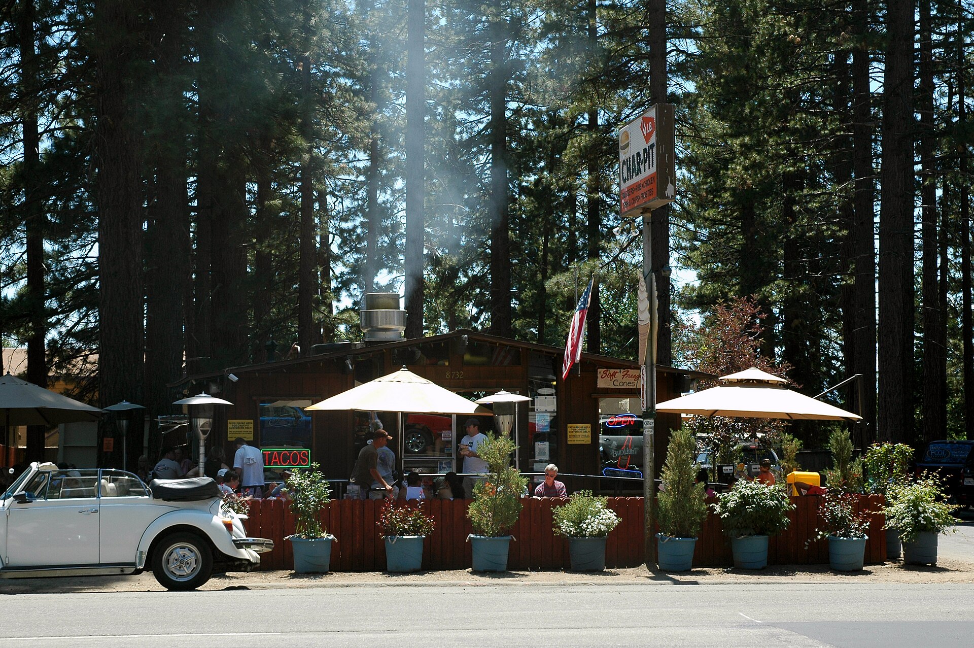 The Char-Pit burger joint in Kings Beach.