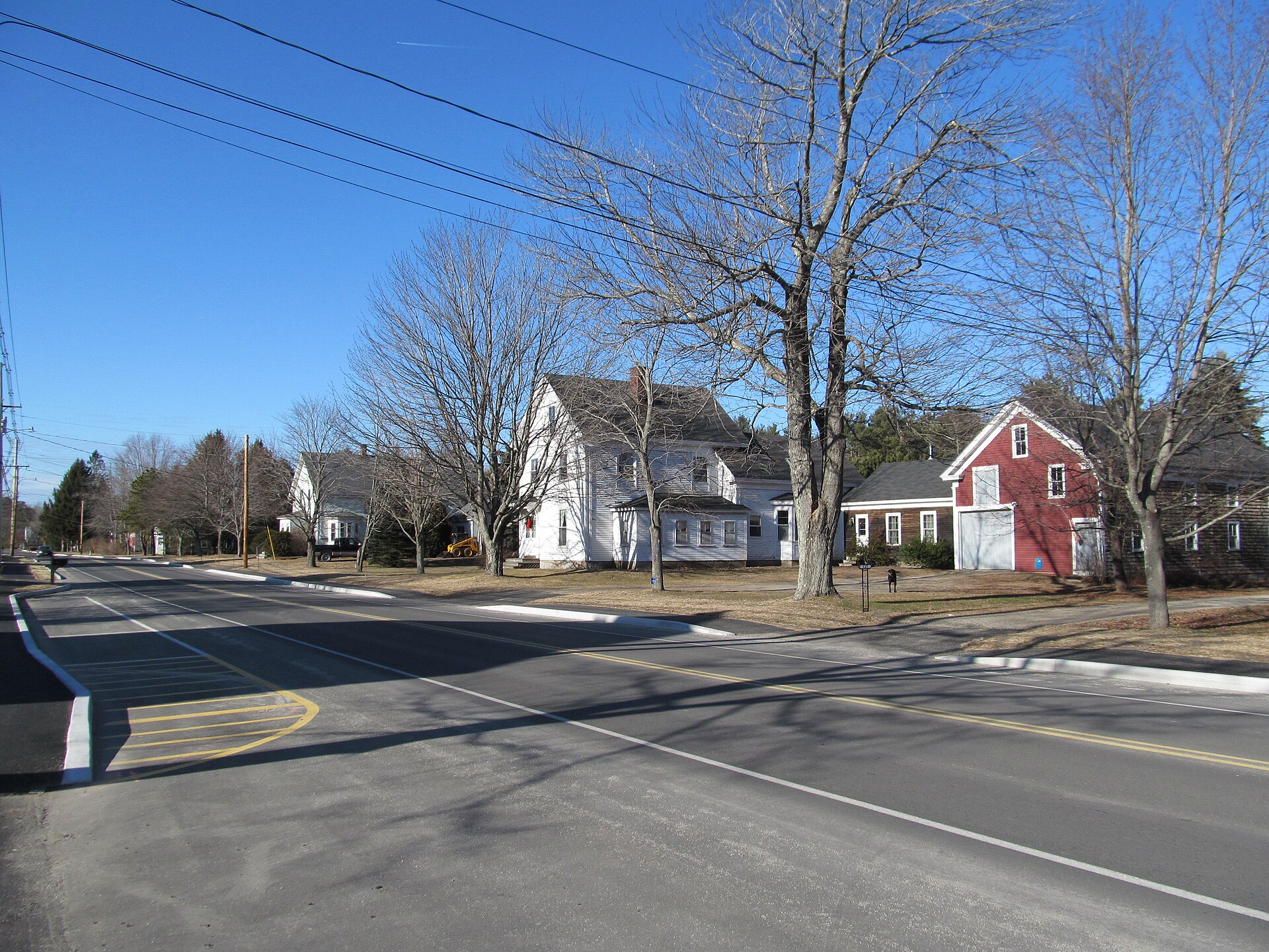 Alfred Road in West Kennebunk Maine