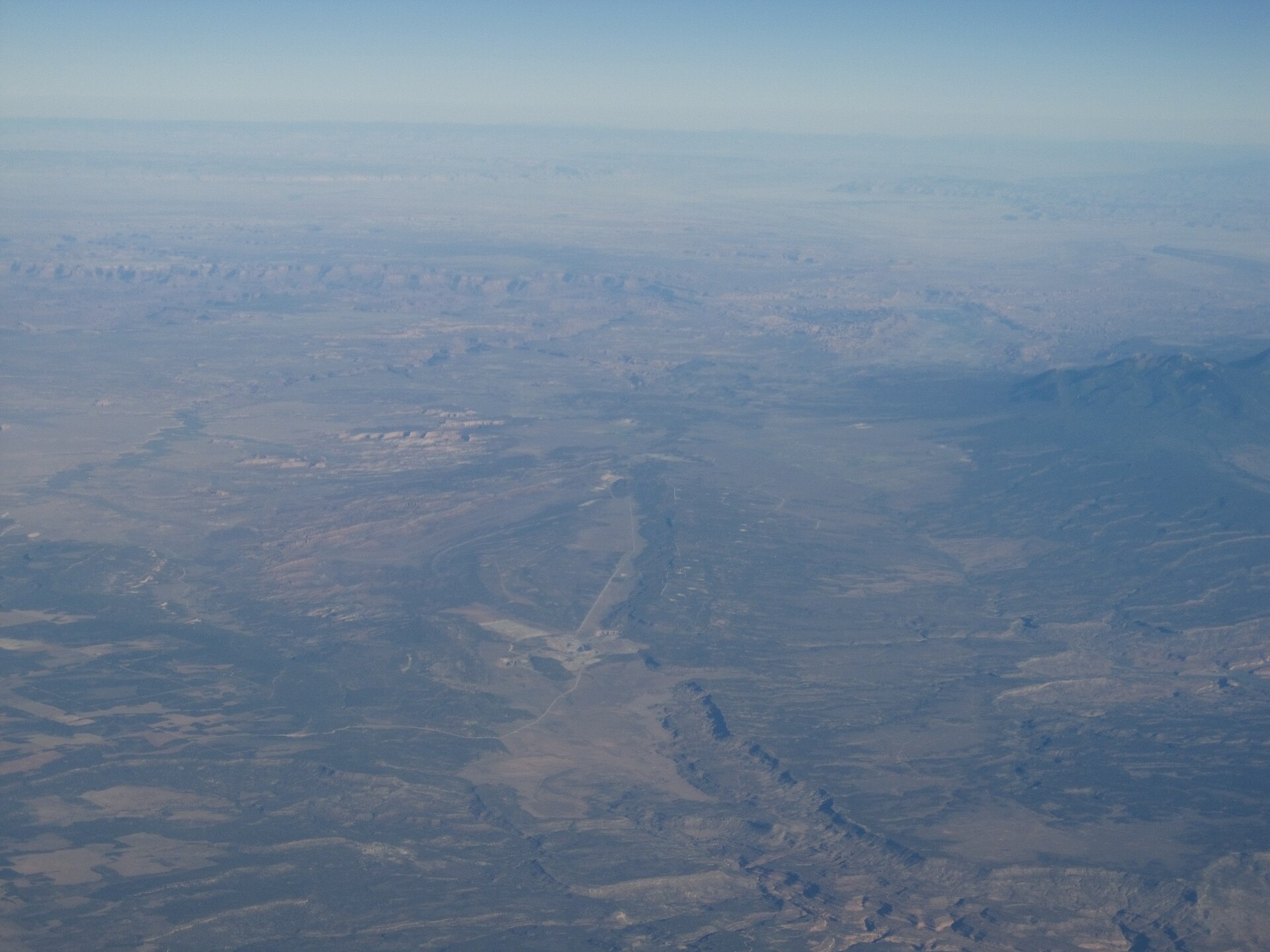 Aerial view toward Moab Utah