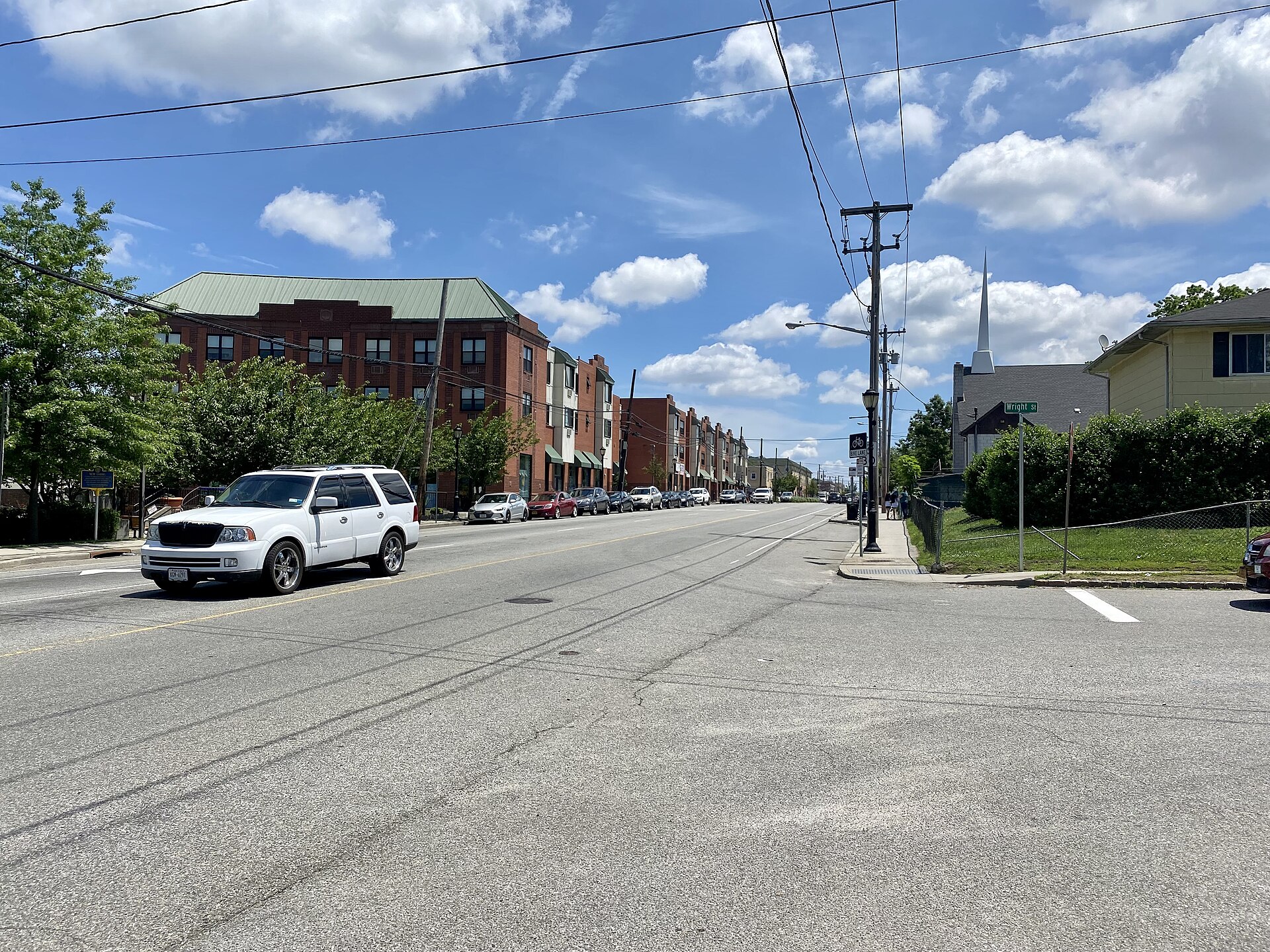 Prospect Avenue, the main thoroughfare through New Cassel.