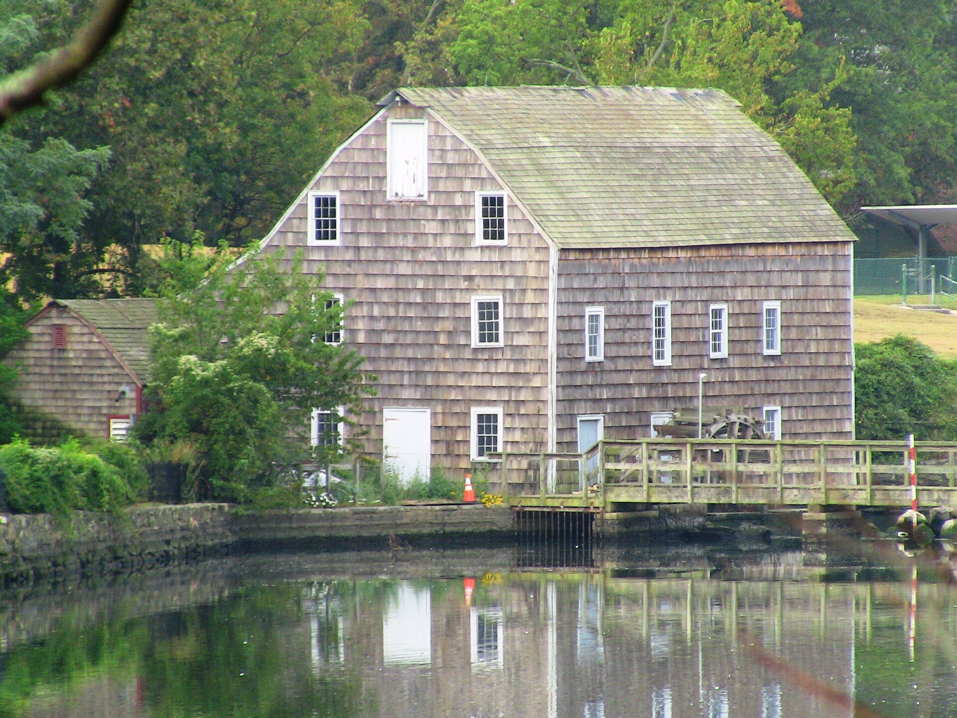 The historic Saddle Rock Grist Mill