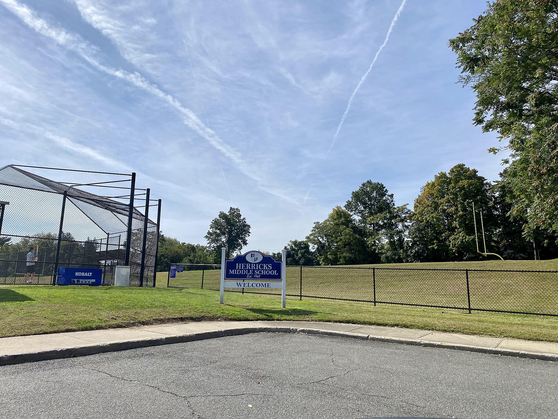 Baseball fields at Herricks Middle School in Searingtown
