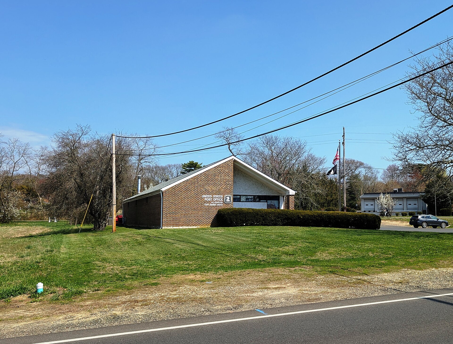 The Allenwood United States Post Office building in Wall Township, New Jersey.