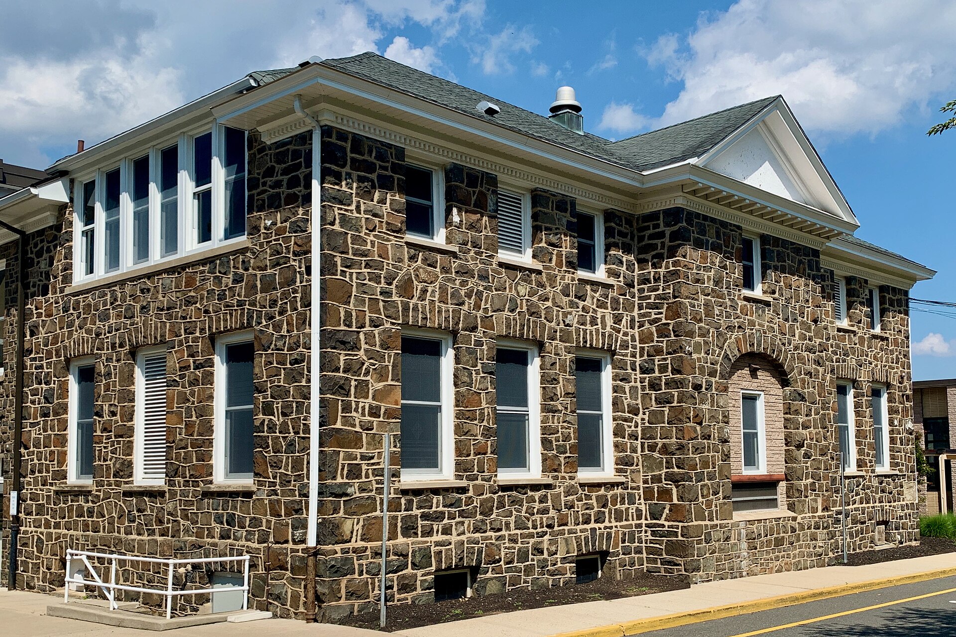 Historic school building on Church Street in Liberty Corner