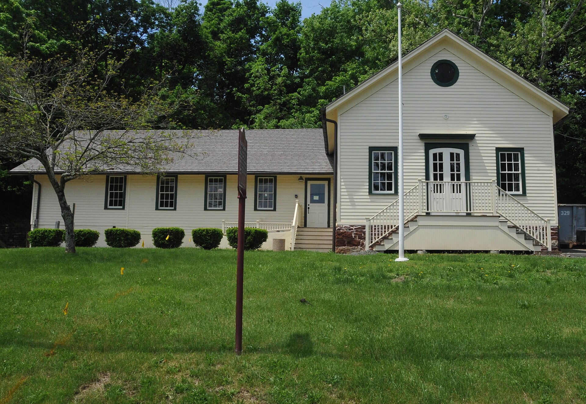 The historic Millington Schoolhouse in Long Hill Township.