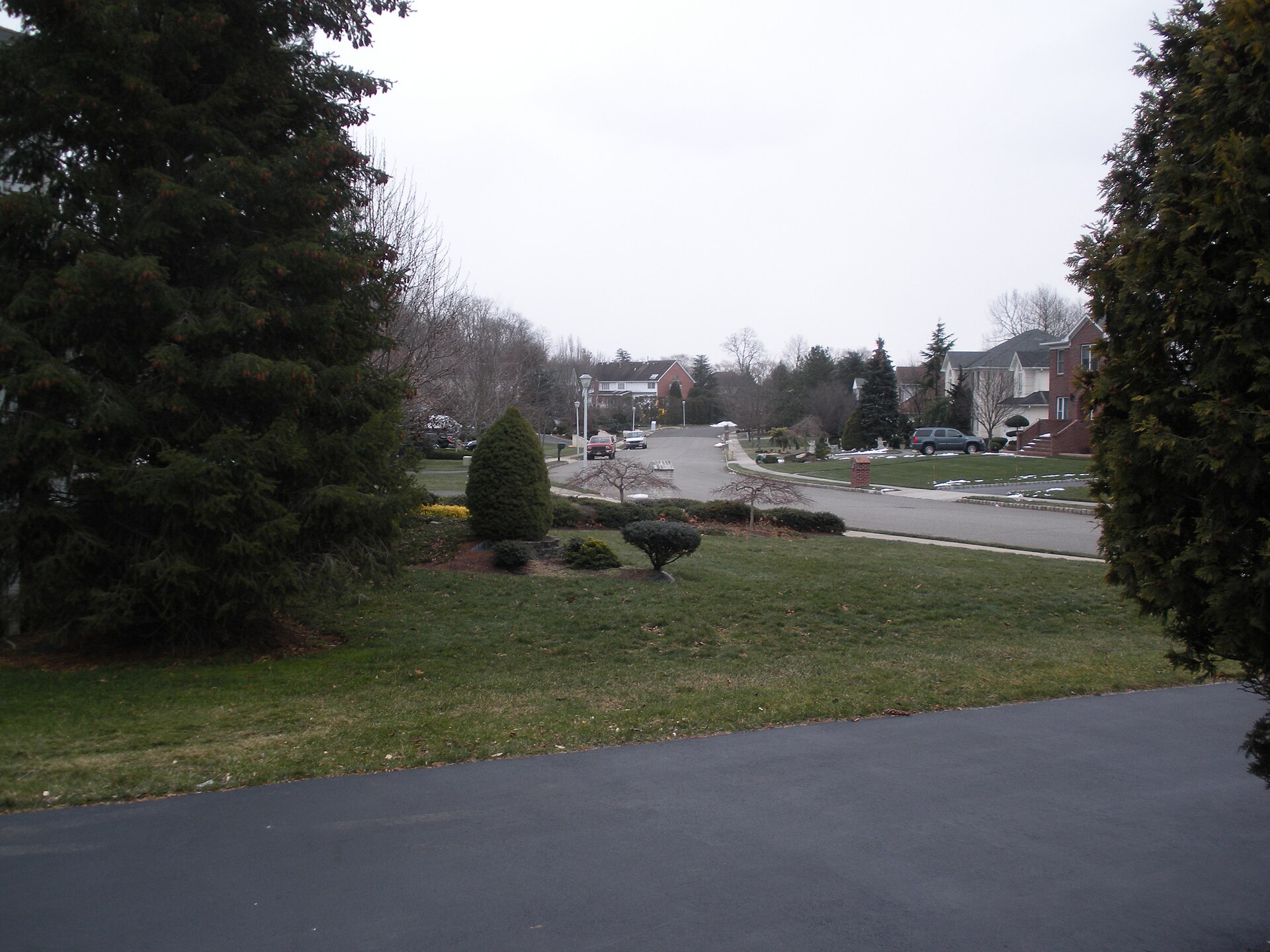 A residential area in Morganville, New Jersey.