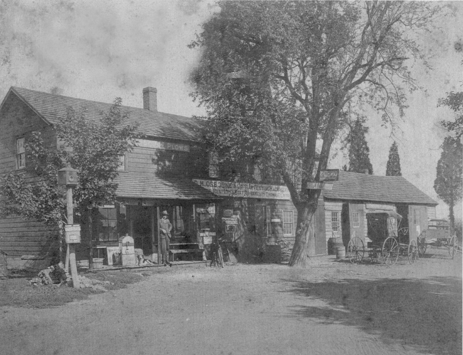 A circa-1890 photo of Laird’s general store in Pleasant Plains, New Jersey.