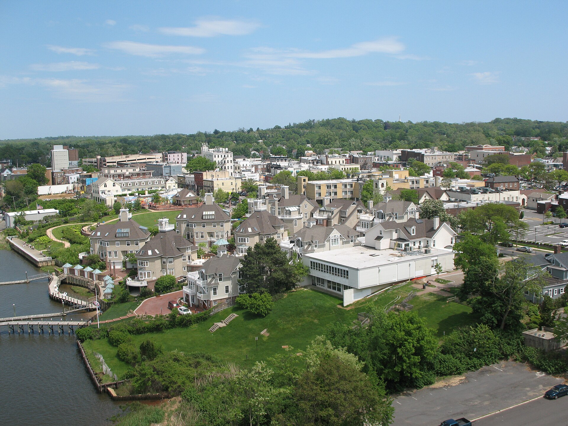 Aerial photograph of Red Bank, New Jersey