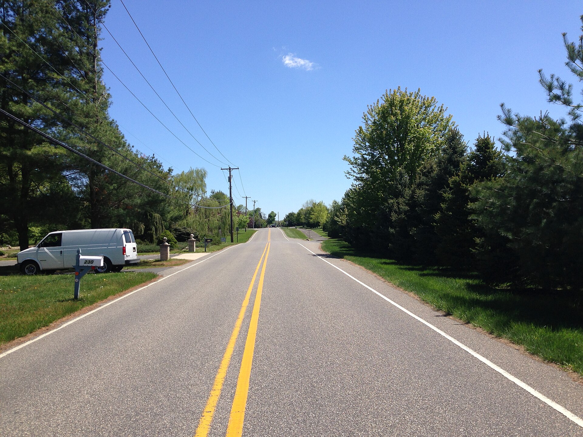 Meadowbrook Road in Robbinsville Township, New Jersey