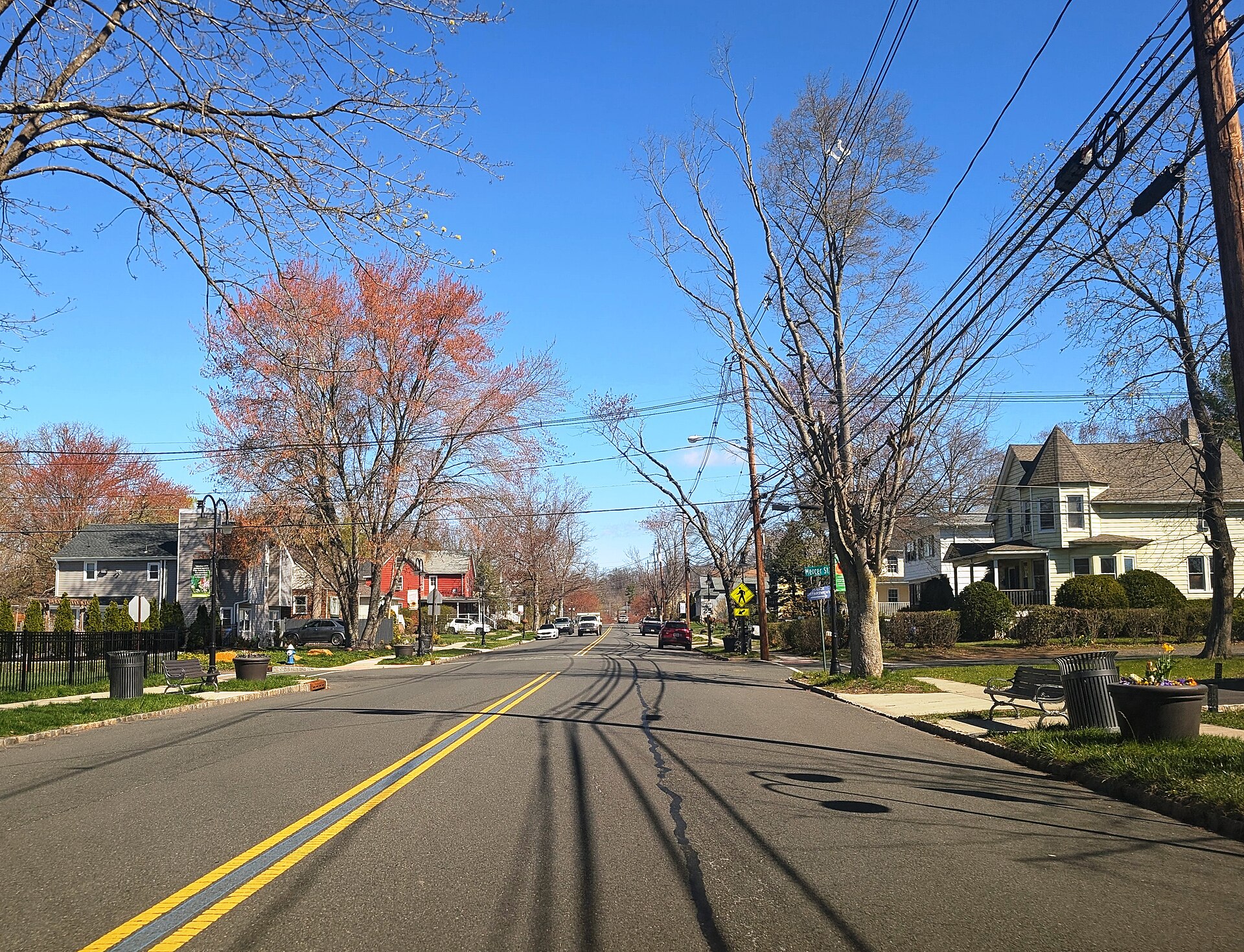 Main Avenue running through downtown Stirling, New Jersey