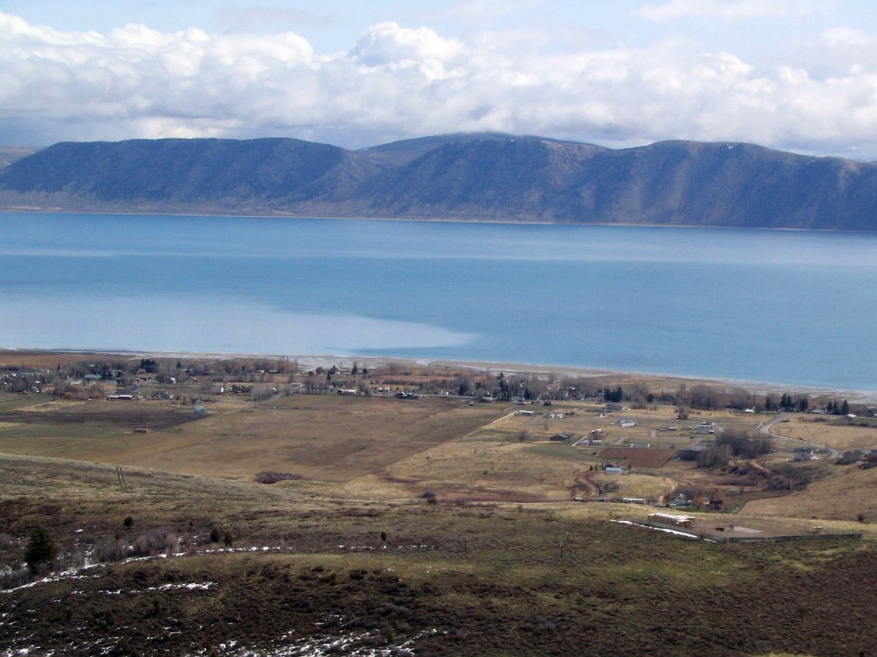 Garden City, Utah, spread below the Bear River Mountains along Bear Lake