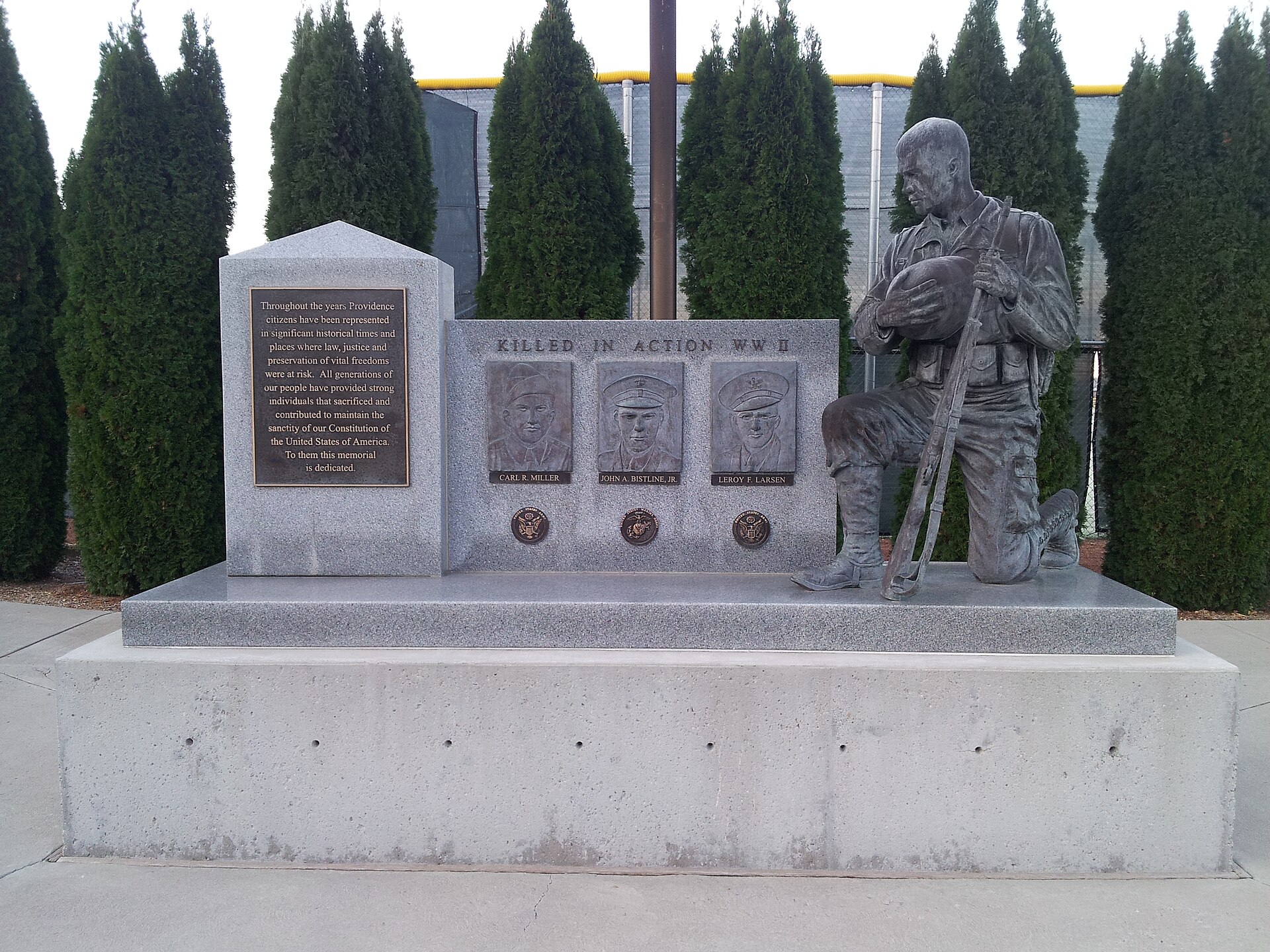 Statue landmark in Providence, Utah