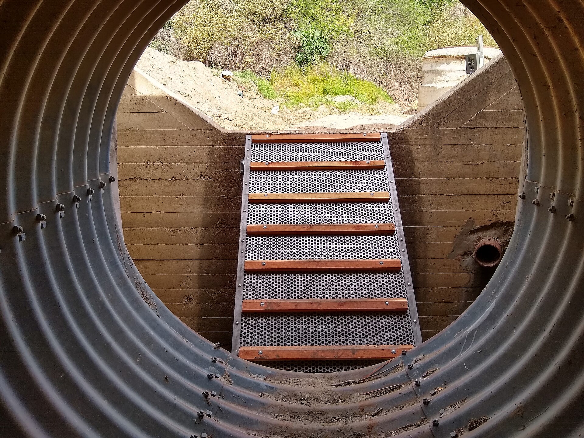 Wildlife crossing structure along Highway 118 in the Somis area