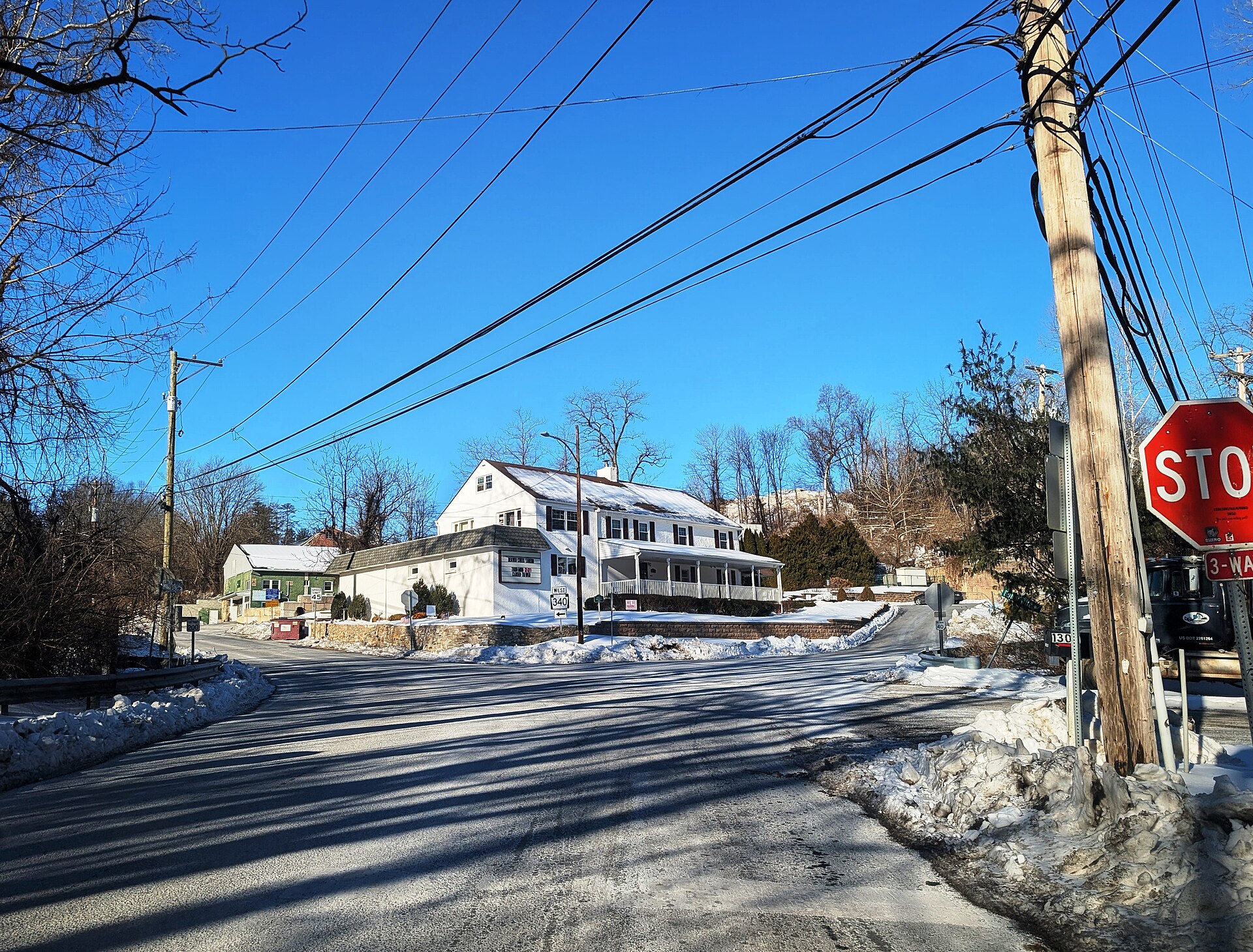 PA 340 wb at Bondsville Road, Caln Township, Feb. 2026