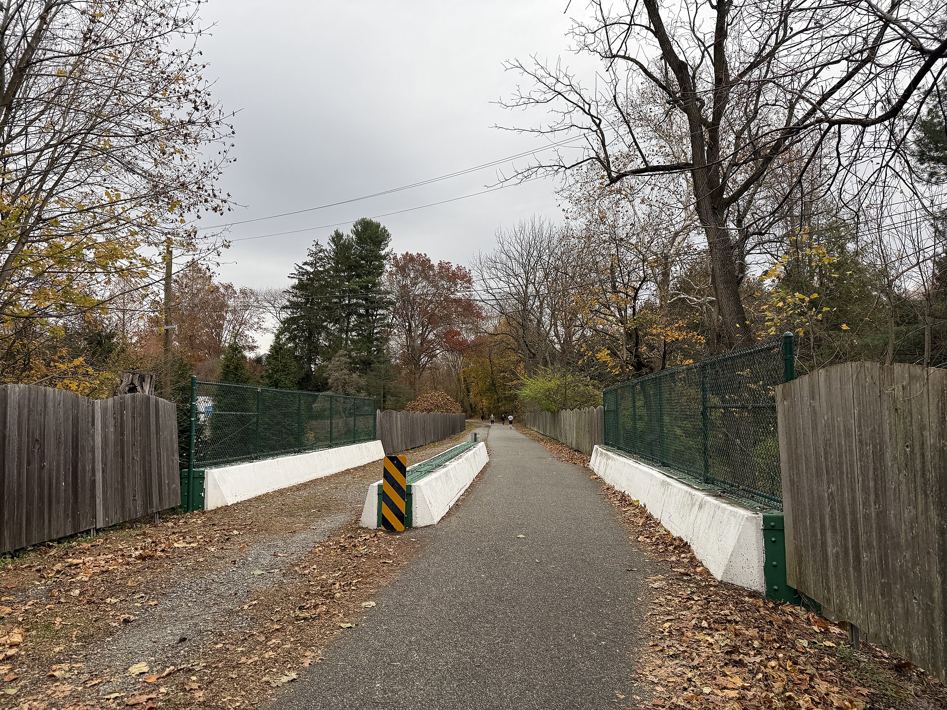 Radnor Trail crossing the bridge over Church Road in St. Davids