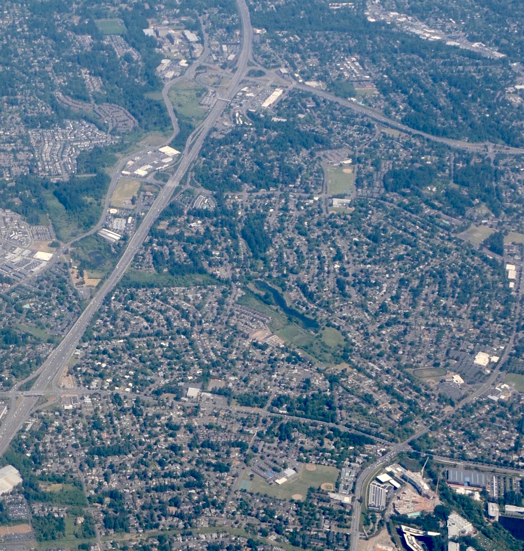 Aerial photograph of Cedar Hills and Marlene Village near Portland