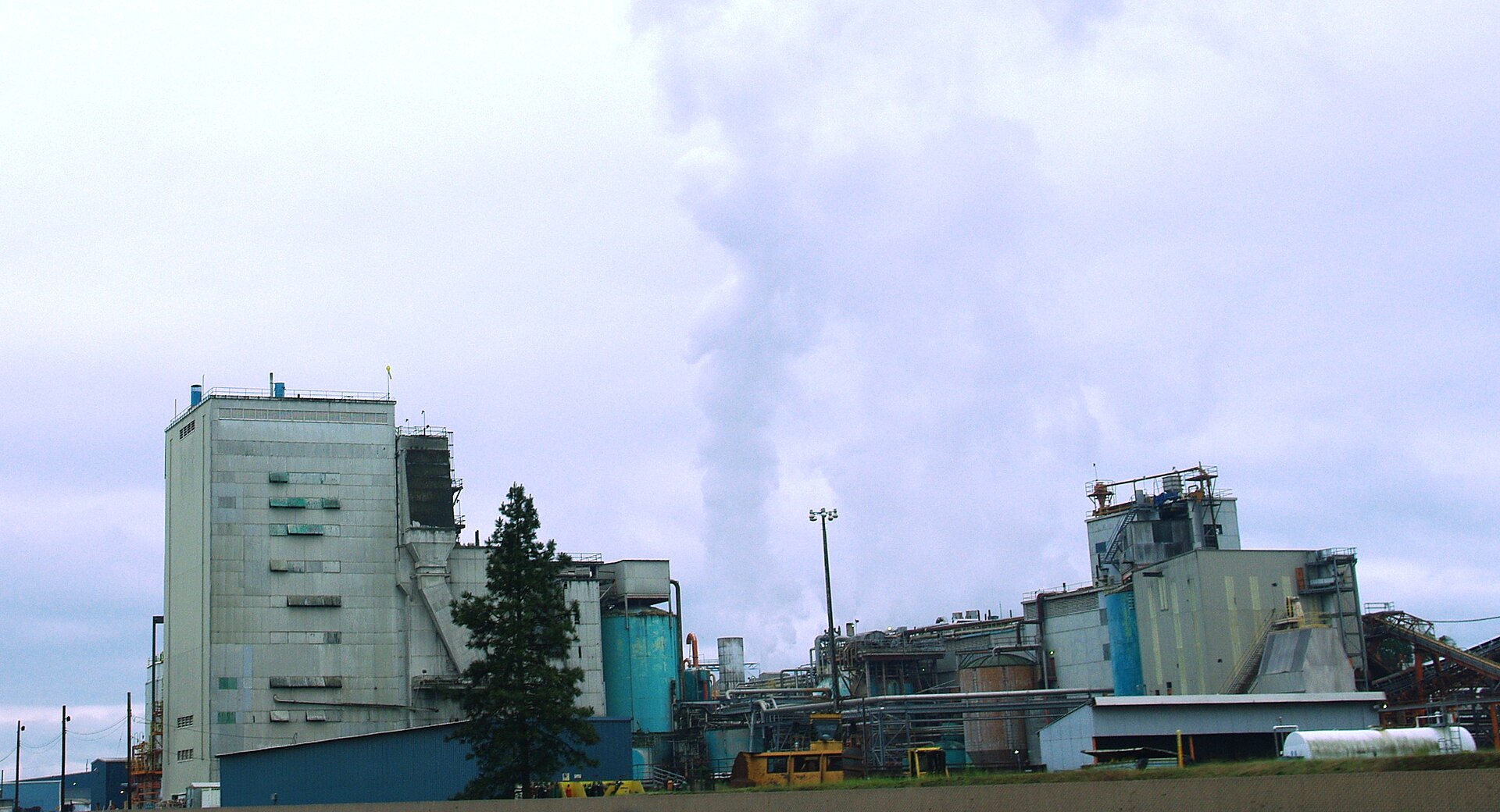 The industrial pulp mill in Millersburg, Oregon.