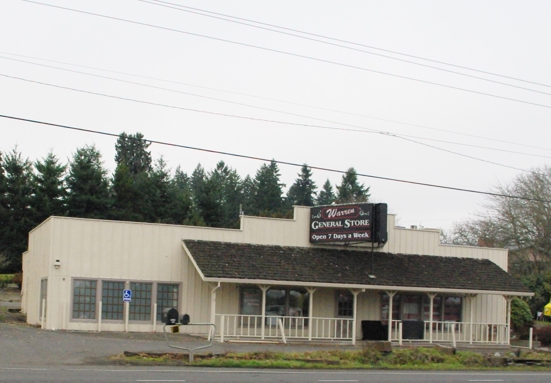 The Warren General Store building in Warren, Oregon.