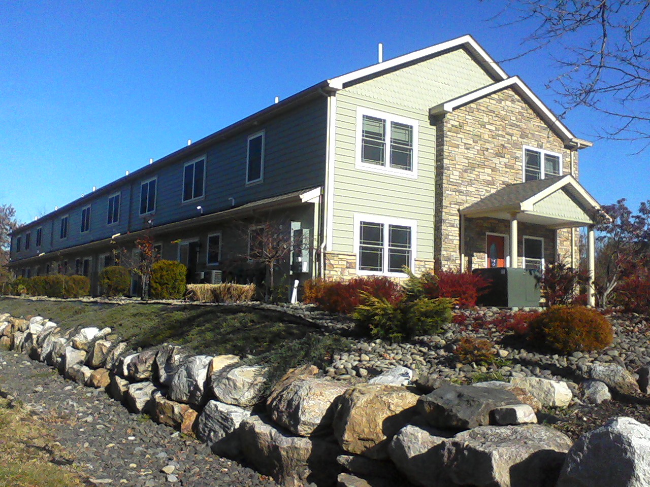 The historic Gardiner creamery building, converted to apartments.