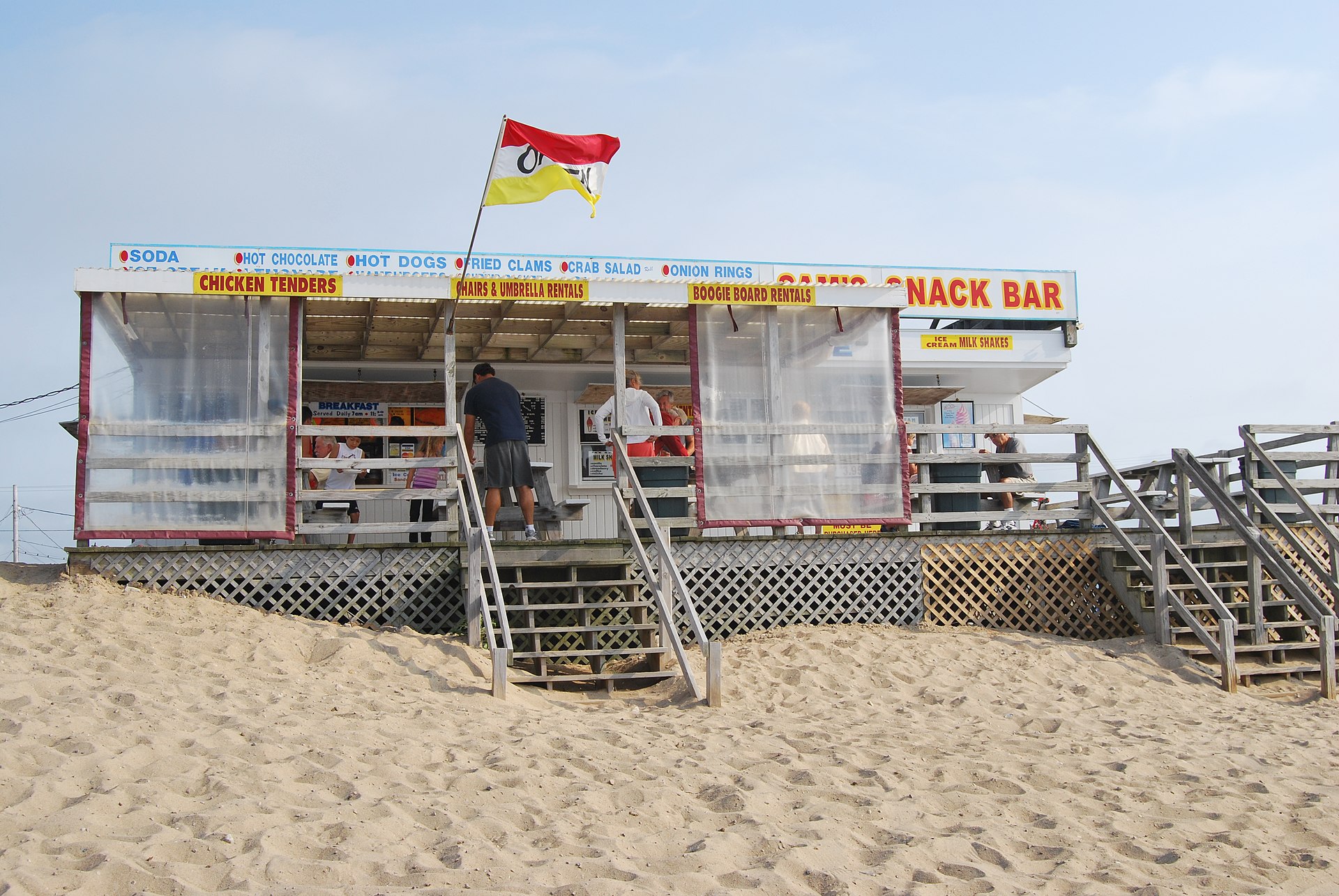 Sam's Snack Bar near Misquamicut Beach, by Weekapaug
