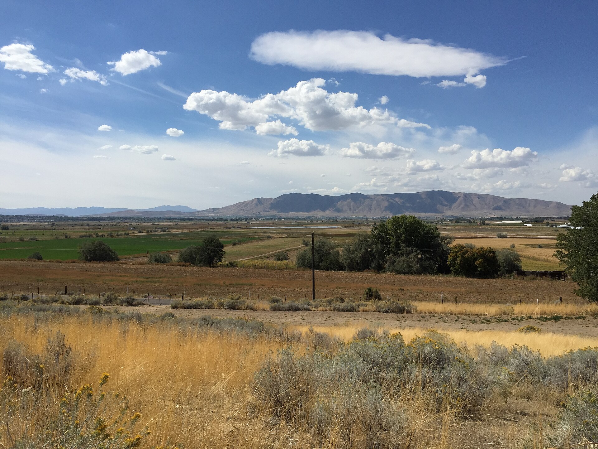 West Mountain, Utah, viewed from the west near Spanish Fork
