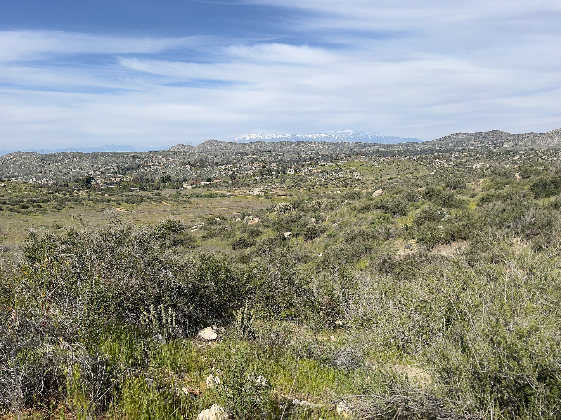 The Lakeview Mountains in Riverside County, California.