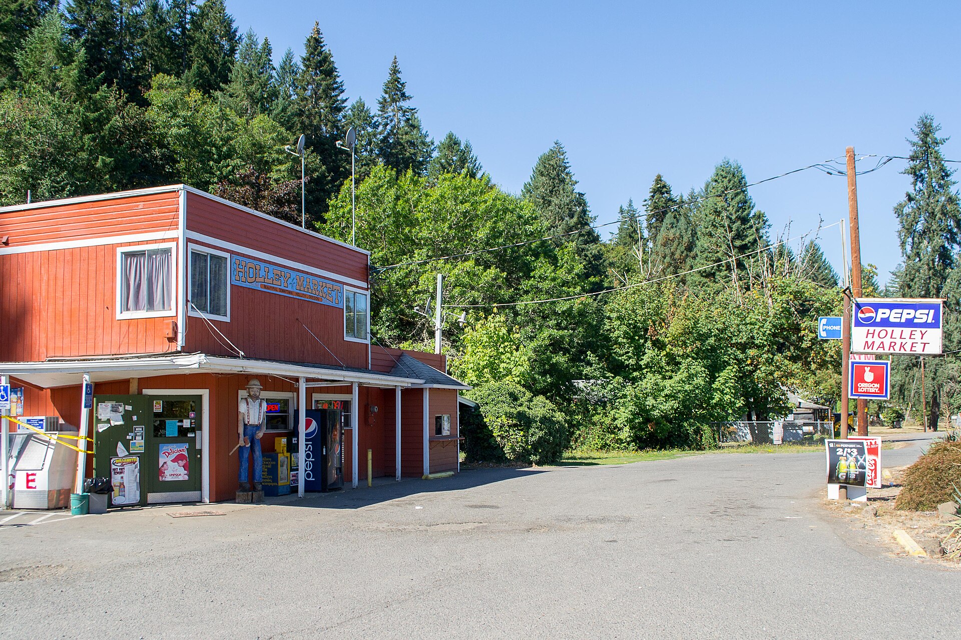 The Holley Market, the small general store in Holley, Oregon