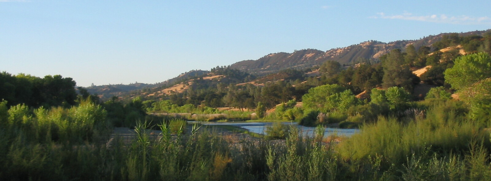 Close view of Cache Creek near Guinda