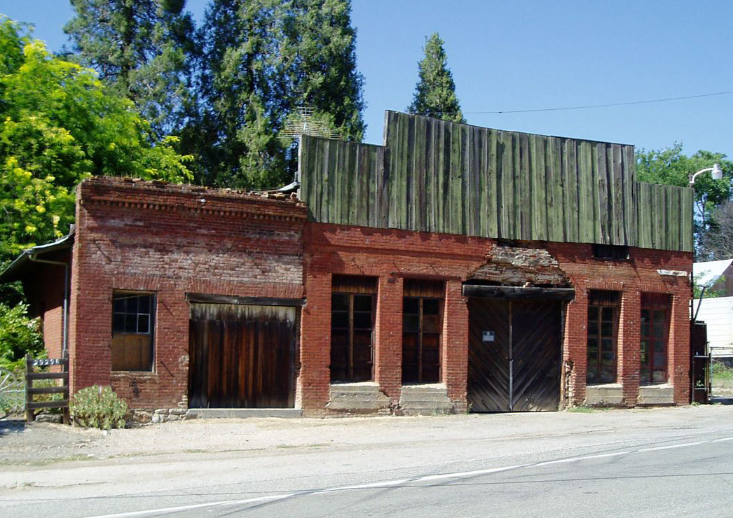 Historic brick building in downtown North San Juan
